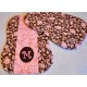 Pieced Quilted Monogram Burp Cloth In the Hoop